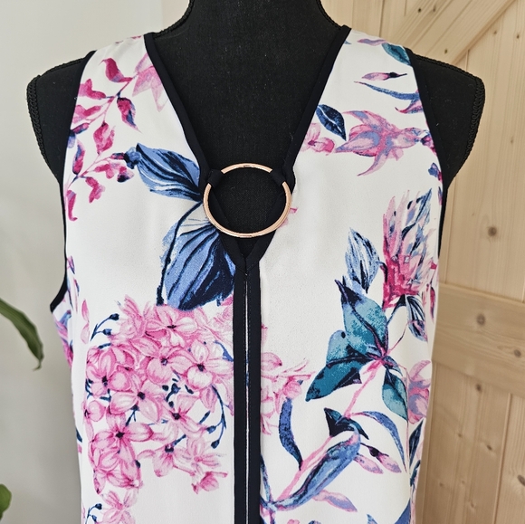 IVANKA TRUMP‎ Size 12 Women's Floral Sleeveless Midi Dress - Picture 4 of 9